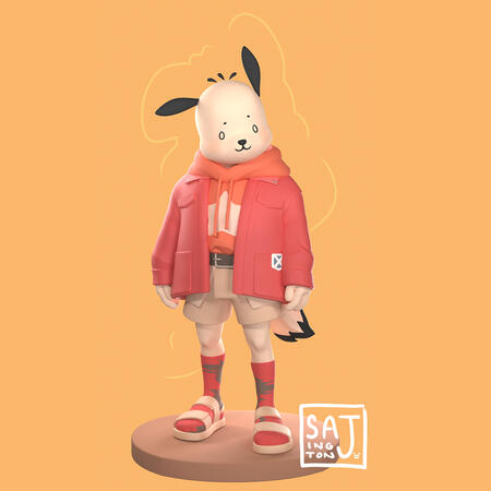 Pochacco, 2D concept by luxjii